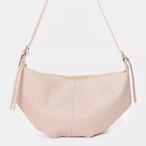 Fame Leather Semi Circle Shoulder Bag